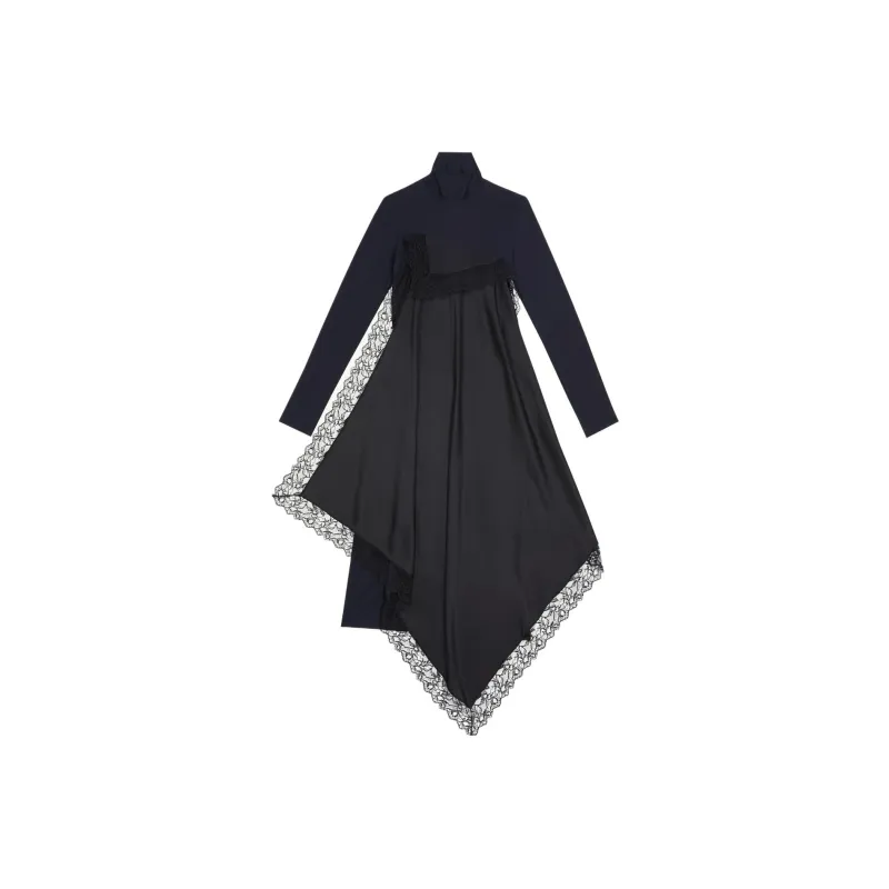 MM6 Maison Margiela Long Sleeved Dresses Women's Black-0
