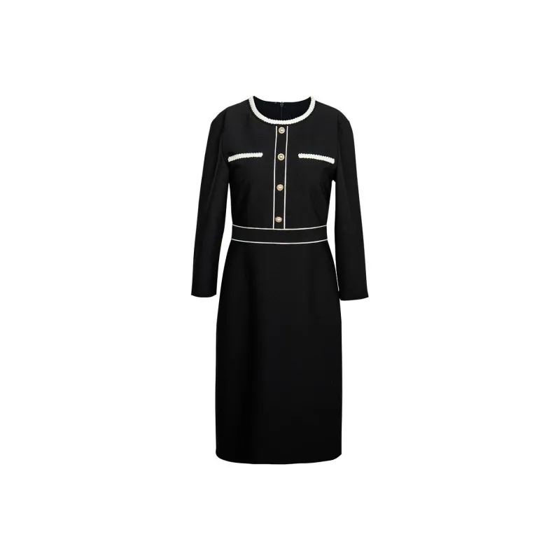 ROEYSHOUSE Long-Sleeved Dresses Women's Black-0