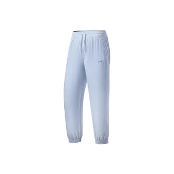 LiNing Fitness Series Knitted Sweatpants Women's Sky Feather Blue