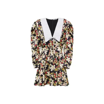 MIU MIU Long Sleeved Dress Women's Multicolor