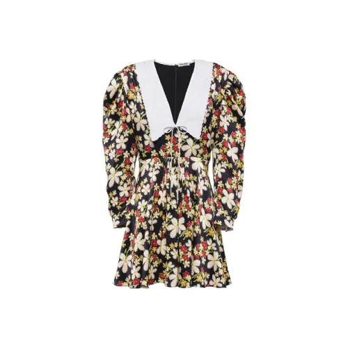 MIU MIU Long Sleeved Dress Women's Multicolor