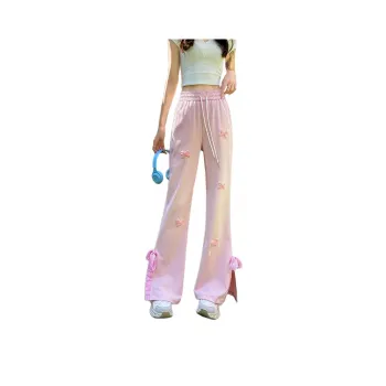 Mu Xiao Xin Casual Pants Women's Pink