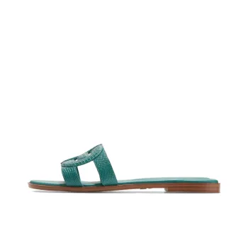 COLE HAAN Rubber Sole Slip Resistant Slide Slippers Women's Green