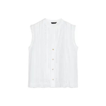 ZARA Tank Tops Women's White