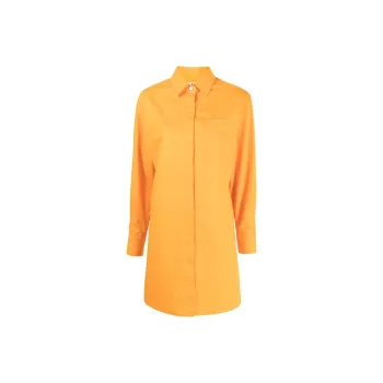OFF-WHITE FW21 Long-Sleeved Dresses Women's Yellow