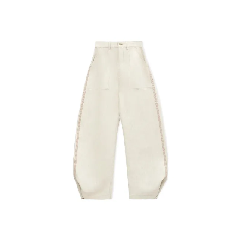 LOEWE Balloon Trousers 'Ecru'-0