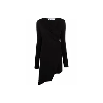 OFF-WHITE SS21 Long-Sleeved Dresses Women's Black