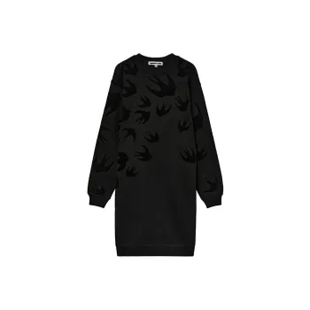 McQ Alexander McQueen Long Sleeved Dresses Women's Black