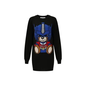 MOSCHINO Long Sleeved Dresses Women's Black