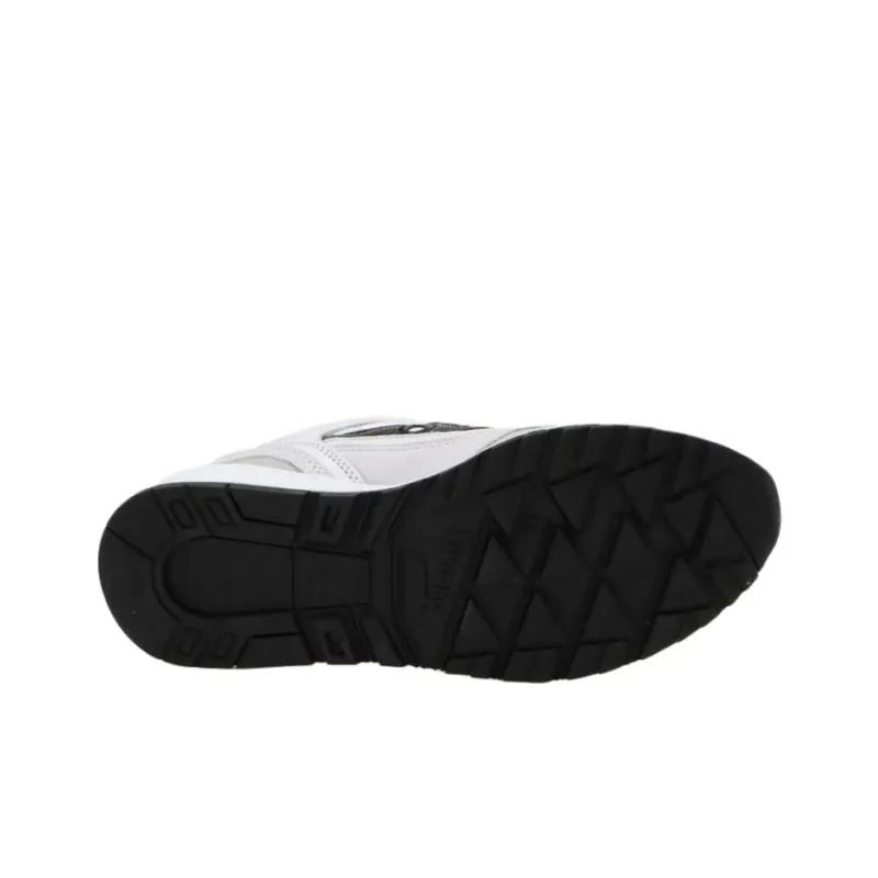 Saucony Shadow 6000 Anti Slip Wear Resistant Low Top Running Shoes Unisex White Black-5