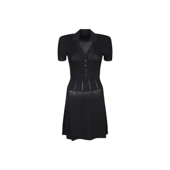 Jacquemus Short Sleeved Dress Women's Black