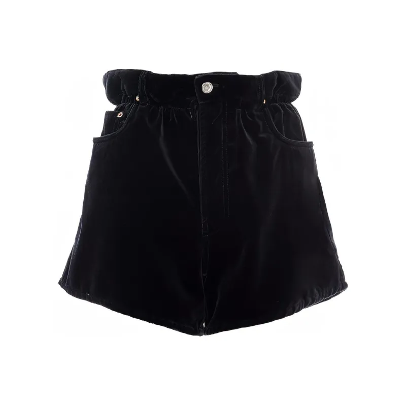 MIU MIU SS22 Shorts Women's Black-0