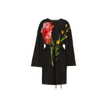 Valentino Long-Sleeved Dresses Women's Black