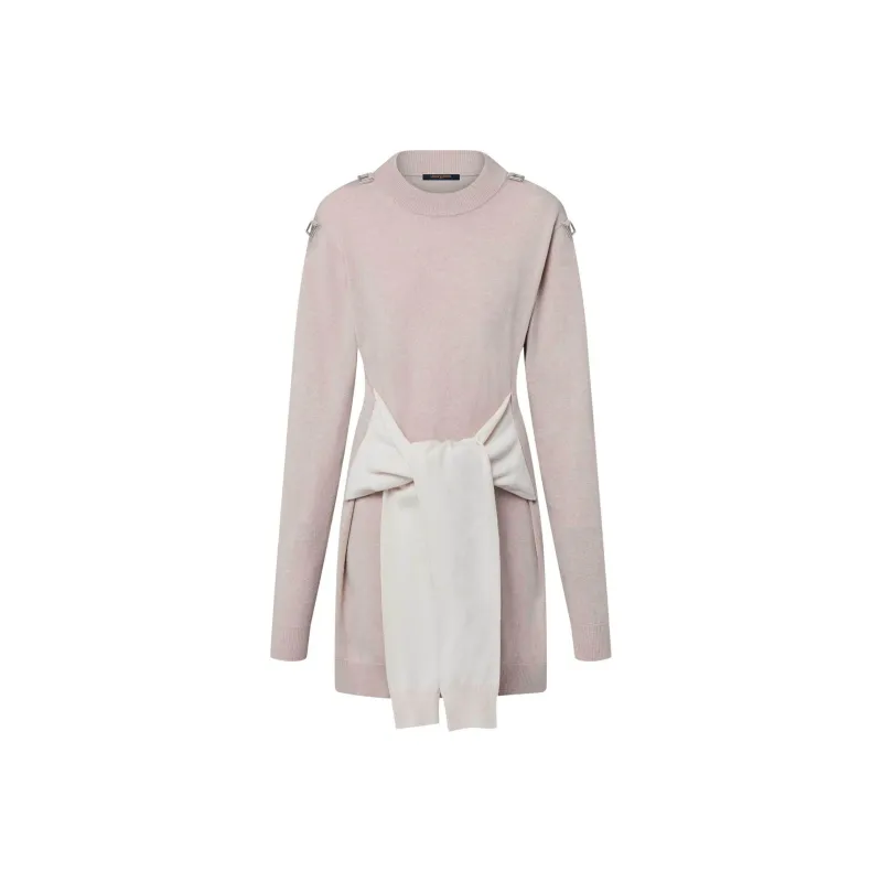 LOUIS VUITTON FW24 Long Sleeved Dress Women's Beige-0