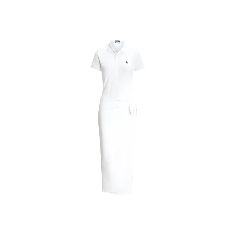 Polo Ralph Lauren Wrap-style Cotton Polo Dress-0