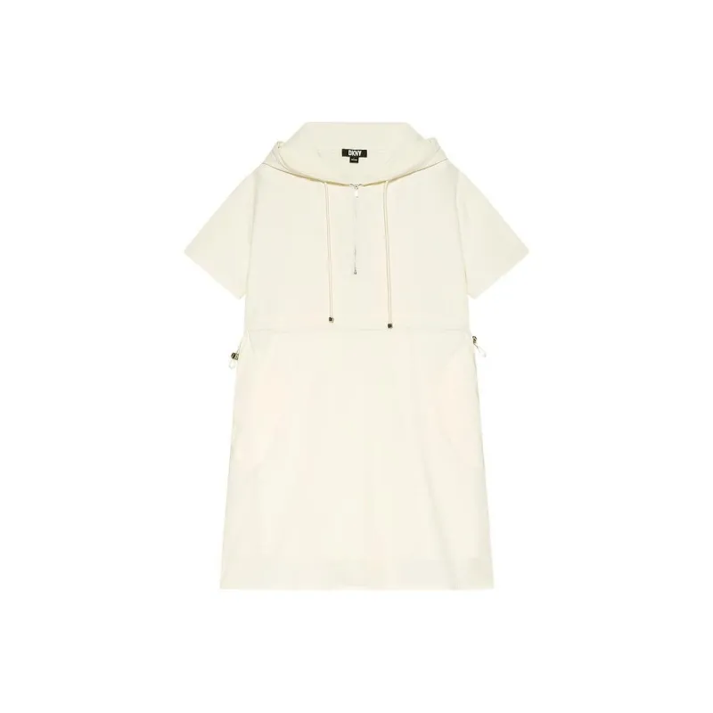 DKNY SS24 Short Sleeved Dress Women's White-0