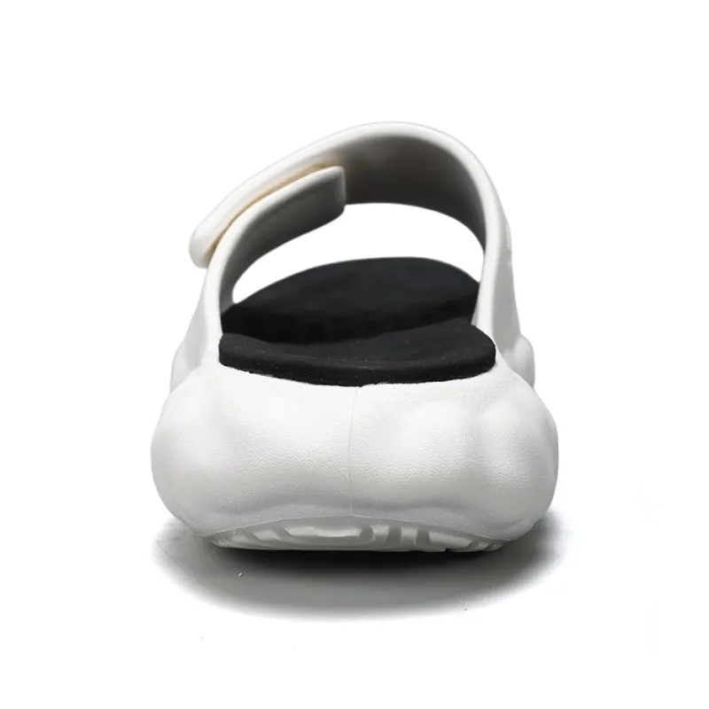 PEAK State Pole Cloud Slip Resistant Cushioning Slide Slippers Men's White Black-3