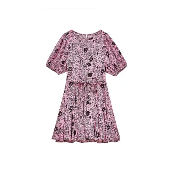 Mapping Short Sleeved Dresses Women's Plum Red