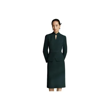 BBLLUUEE Long Sleeved Dress Women's Turquoise