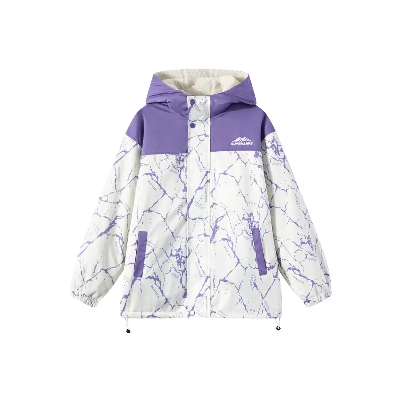 Juden Choi Puffer Jacket Women's Purple-0