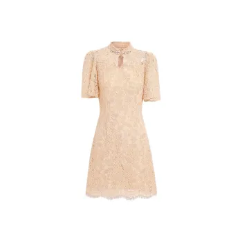 AUI Short Sleeved Dress Women's Khaki