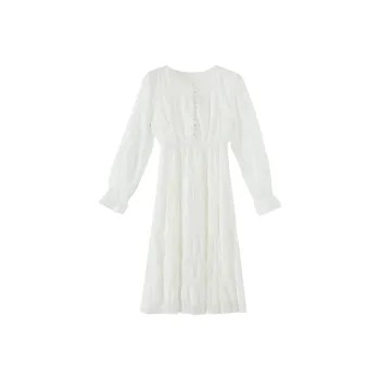 IQC Long Sleeved Dresses Women's Ecru