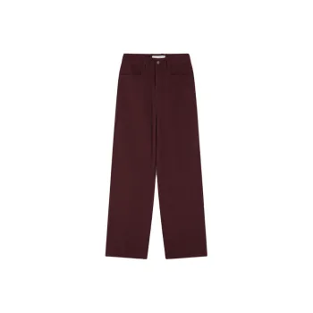 Mo Han Yi Mei Jeans Women's Dark Red