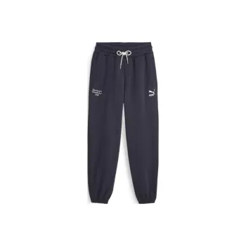 PUMA TEAM TEAM Sweatpants Fleece Knitted Sports Pants Women's Blue