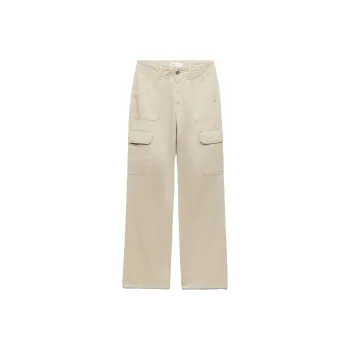 ZARA Cargo Pants Women's Dark Brown Yellow