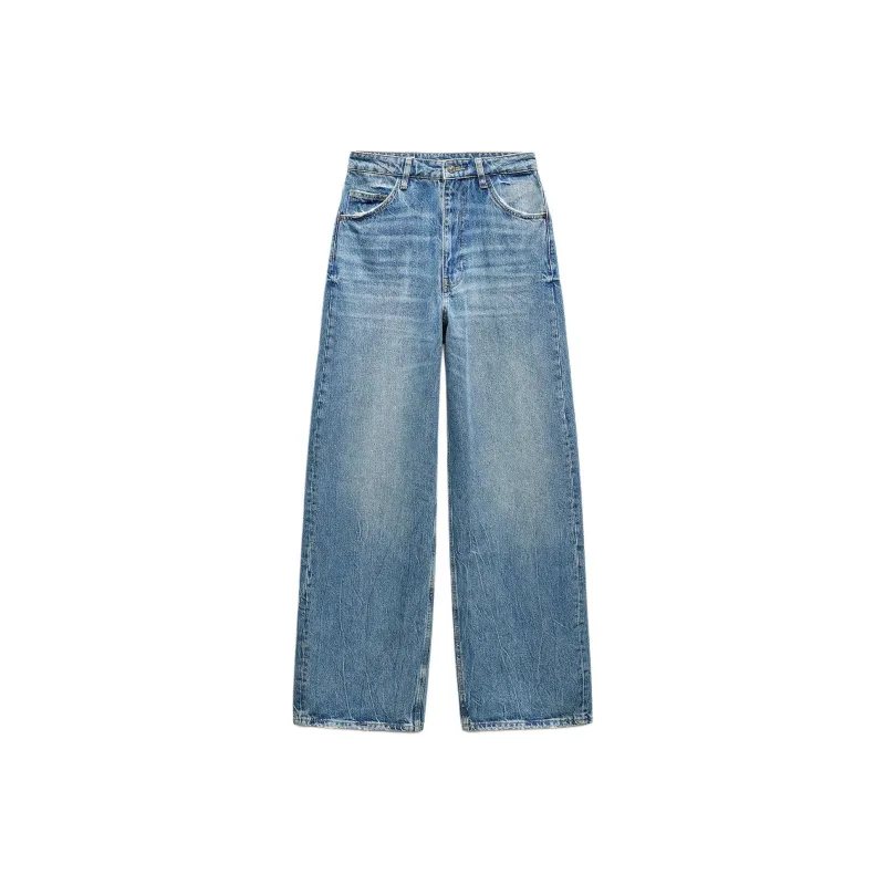 ZARA Jeans Women's Marine Blue-0