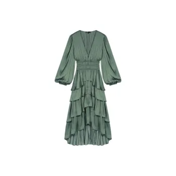 Maje Long-Sleeved Dresses Women's Khaki
