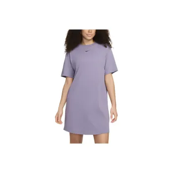 Nike Sportswear Chill Knit Short-Sleeved Dresses Women's Purple