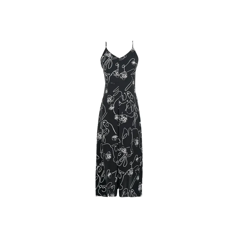 MISSSHINE Slip Dresses Women's Black-0