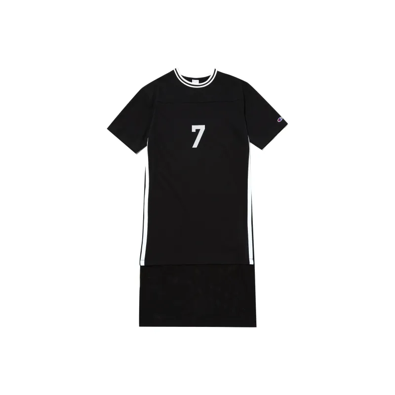 Champion Short-Sleeved Dresses Women's Black-0
