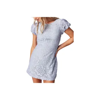 FREE PEOPLE Hailee Lace Mini Dress Short-Sleeved Dresses Women's Twinkling Perry