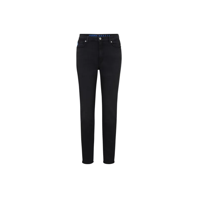 HUGO BOSS Skinny-Fit Jeans In Black Stretch Denim Jeans Women's Black-0