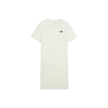 THE NORTH FACE W'S Essential S/S Midi Dress Short Sleeved Dresses Women's Cream White