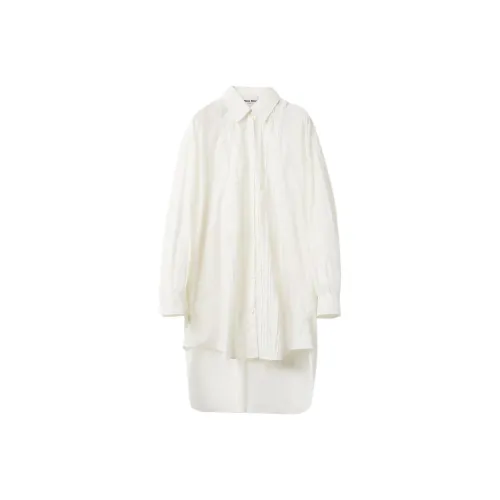 MIU MIU Long Sleeved Dress Women's White