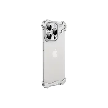 Sopi Metal Shaped Corner Pad Phone Cases Compatible With IPhone 16/15 Pro Max/Apple 13/14 Pro/Max
