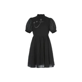 LOFT SHINE A Line Skirt Dress Black