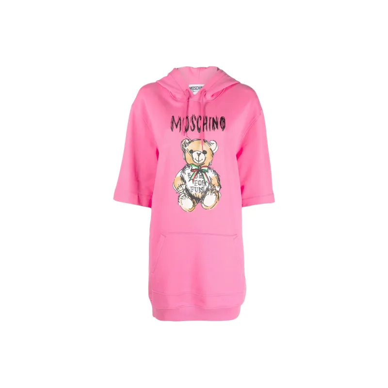 MOSCHINO Short Sleeved Dress Women's Rose Pink-0