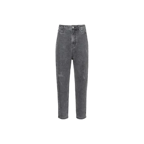 LOFT SHINE SS22 Straight Jeans Spring Summer Women's Gray
