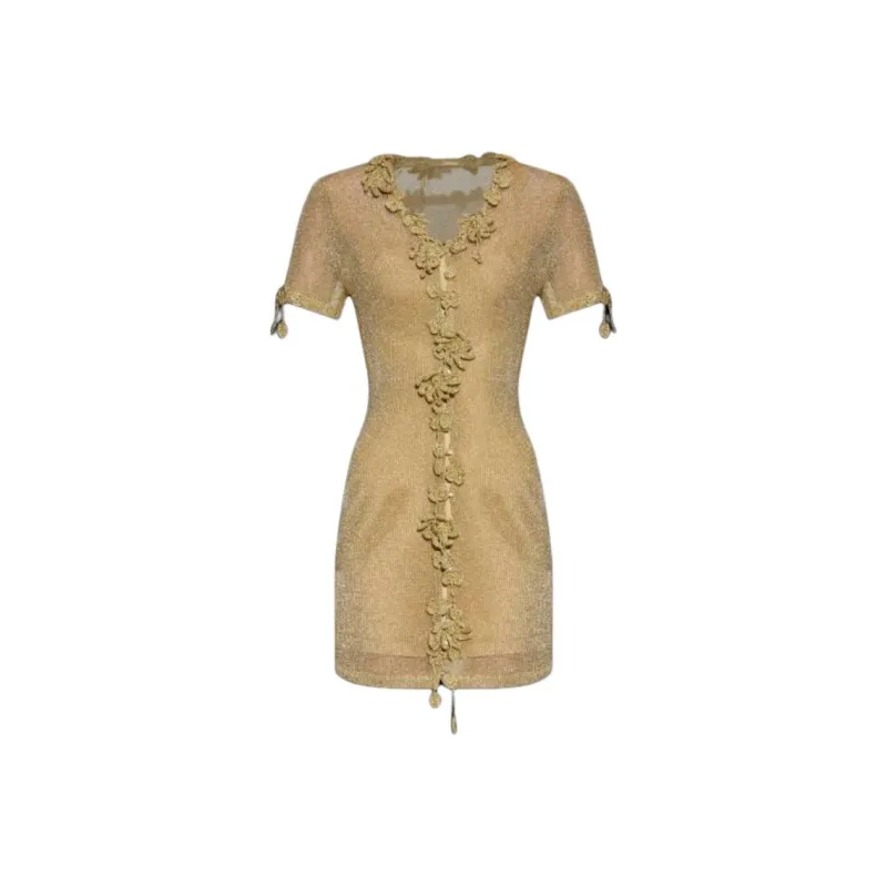 CULT GAIA Zenya V Neck Mini Dress-0