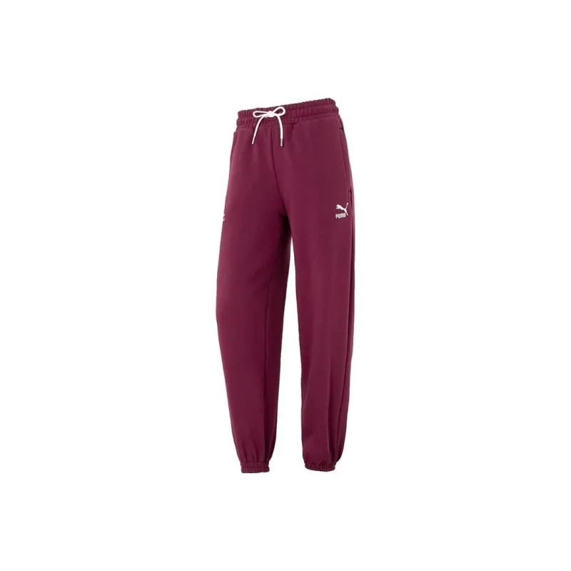 PUMA Knitted Sweatpants Women's Red-0