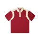 Burgundy/Beige Apricot