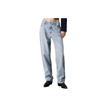 CALVIN KLEIN Jeans Europe Version Women's Light Blue