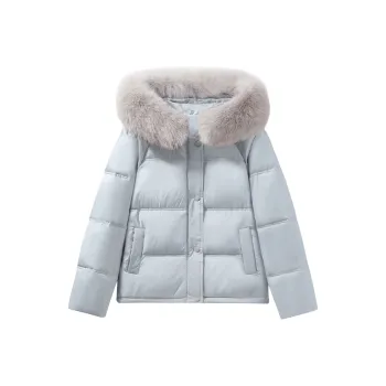 PAZZO Loose Fit Versatile Elegance Cropped Puffer Jacket Women's