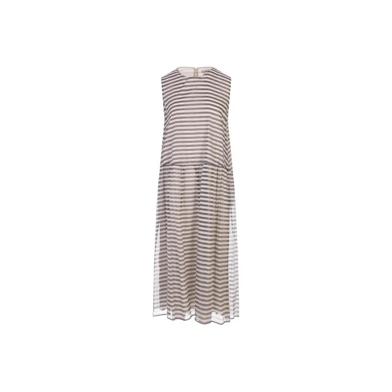 'S MAX MARA Sleeveless Dress Women's Brown-0