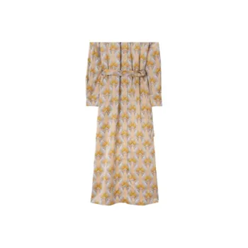 TORY BURCH Allover Graphic Print Belted Dress