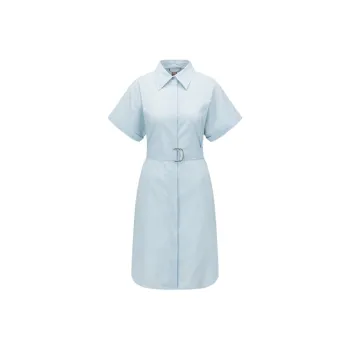 HUGO BOSS Short Sleeved Dress Women's Light Blue